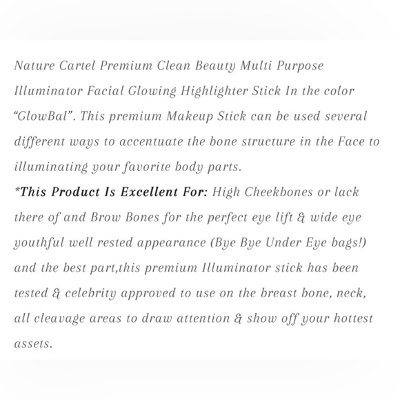 NIB Nature’s Cartel Multi Purpose Stick in Global Awakening - 1 Illuminator - Picture 5 of 9